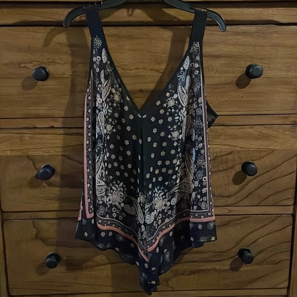 Sheer flowy tank